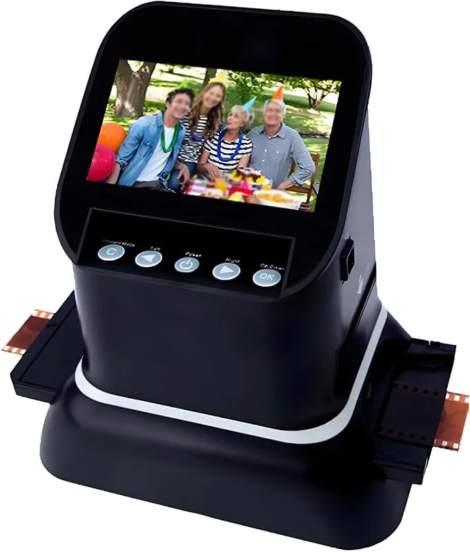 Digital Filmskanner,4,3" Digital Diabildsskanner,Filmskannrar 22 Miljoner Pixlar,Stöder 5 Specifikationer,120 Filmer,Konverterar 35 Mm,135,126,127 Neg