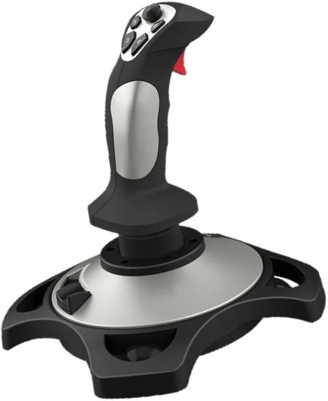 YFQAZXSW Flight Simulator Joystick for PC med Throttle Quadrant