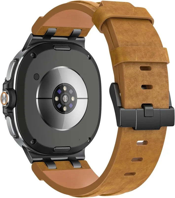 Läderrem For Samsung Galaxy Watch 8 40MM 44MM 8Classic 46mm Metal Connector Band Replace Armband