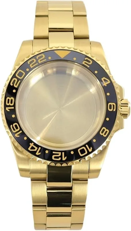 1st 40mm 20ATM Diver Watch Case Tillbehör Safirglas for NH35 NH36 NH34/38 Movement Oyster Armband
