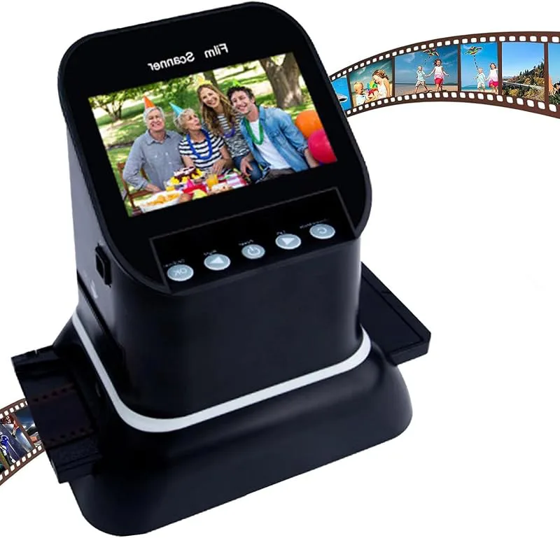 Professionell 22MP filmskanner, diabildsskanner med 4,3" LCD-skärm