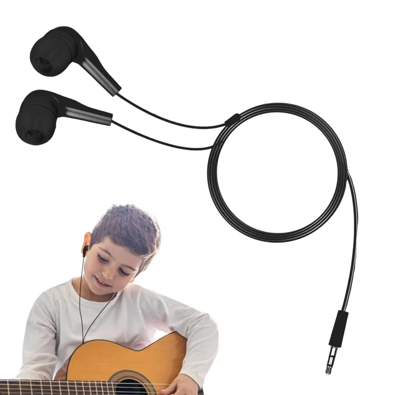 Generic in-ear-hörlurar med 3,5 mm kontakt, svart