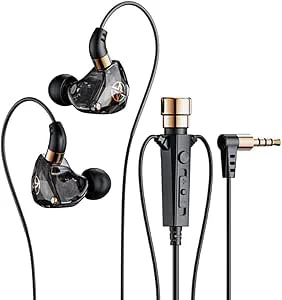 HuddleGlow HiFi-TråDbundna HöRlurar med Mikrofonbrusreducerande Dynamiska HöRlurar