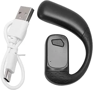 Risegun Öppna trådlösa hörlurar Bluetooth 5.4 Single