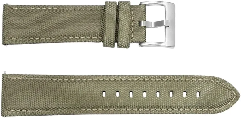 Segeltygsnylonläderarmband For Seiko For Omega Herr- Och Damerklockarmband Med Snabbkoppling