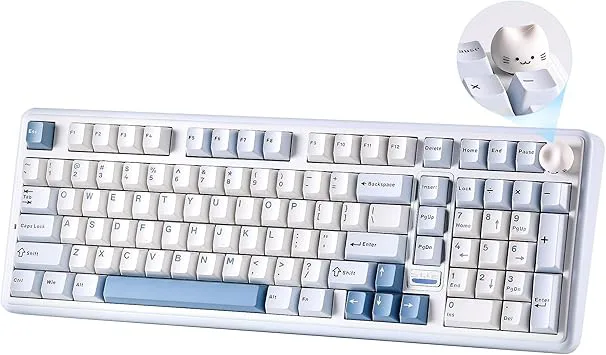 YUNZII B98 PRO QMK/VIA Trådlöst Mekaniskt Speltangentbord