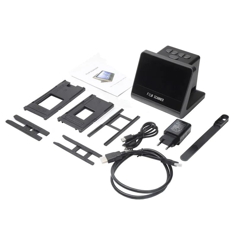 Generic filmskanner för 135-film och Super8, 5 tums LCD, 16 GB minne