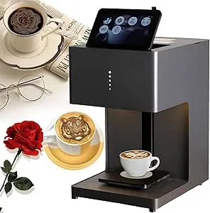 XDLYWUZIQ 3D Färgglad Kaffeskrivare