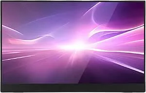 FAUOSWUK 15,6 Tums Datorskärm, 1080P, 120Hz Uppdateringsfrekvens, 2 Typ C och Mini HD-portar, för Datorspelkonsol för Bärbar Dator