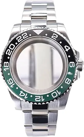 1 st 40 mm herrklockafodral 20 armband Safirkristall for Eta 2824 PT5000 Keramik