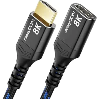 deleyCON 1m 8K HDMI 2.1 Förlängningskabel