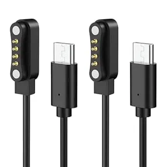 MoKo 2 Pack USB-C Charging Cable for PLAUD Note AI, 3.3FT Fast Charging Cord Plaud Replacement Charger for Note Pro AI Voice Recorder, Black