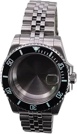 40 mm silverfärgat fodral for Nh35 Nh36 Nh38 4R36 Miyota8215 Eta2824 Watch Armband