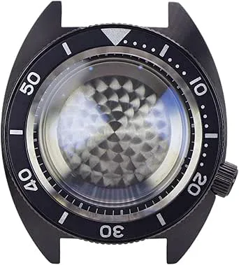 Svart/Silver 41mm Byt ut klockfodral Reparationsdelar