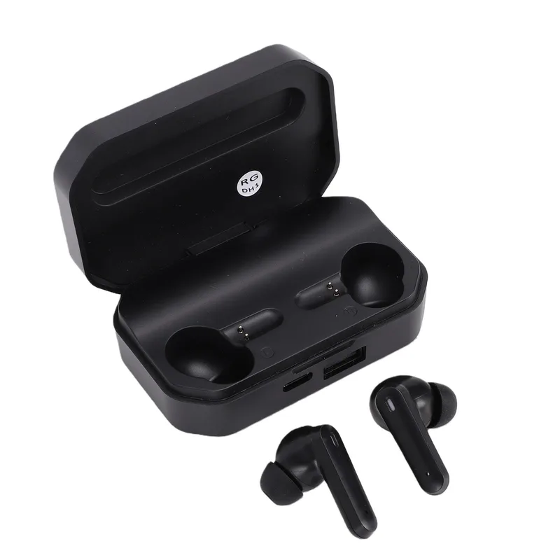 Denash trådlösa in-ear-hörlurar med brusreducering och laddningsfodral