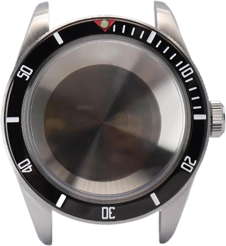 1 st 38 mm Silver Watch Case AR Dome Safir Crystal for NH35 NH36 NH34 NH38 4R36 Automatiska urverk Tillbehör 28,5 Urtavla