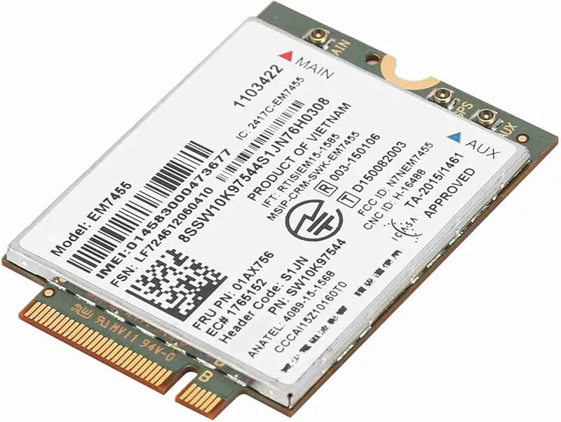 Lenovo ThinkPad EM7455 4G LTE mobilt bredband
