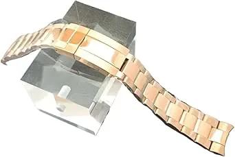 Run Ken 20 mm klockarmband i rostfritt stål, silver, guld, rosa