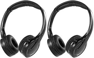 Yoeruers 2Pack IR TråDlöSa HöRlurar för Bil