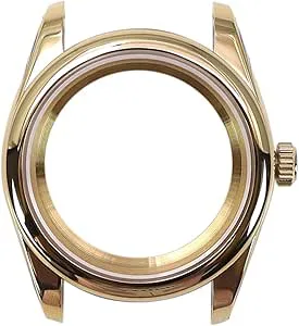 1 st guld Pvd 39 mm/36 mm klockfodral med safirkristall for NH35 NH36 NH38 4R36 Miyota8215 Movement Oyster 28,5 urtavla