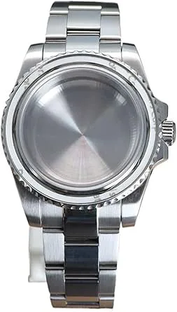 1 st 40 mm klockhus safir glas för NH35 NH36 NH38 NH34 för Miyota 8215 för ETA 2824 rörelse 28,5 mm urtavla oyster armband