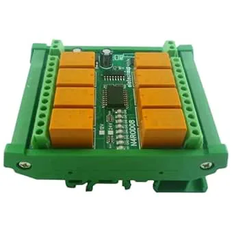 1 st Size IOT Remote IO Controller N4ROD08 Modbus Industrial 8 DO RS485 DC 12 V 24 V Eletechsup relämodul (DC 12V With DIN BOX)