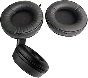 Ersättande öronkuddar för JVC HA-S31BT, HA-531M, HA-S36W on-ear-hörlurar, svart, 1 par
