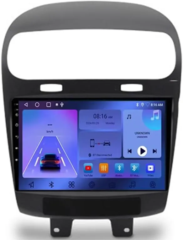Trådlös Carplay-skärm Bilradio för Fiat Freemont
