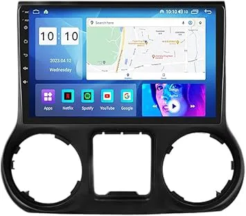 OTA Uppdatering Röststyrning Mirror Link för Jeep Wrangler 3 JK 2010-2018 Android 15 Bärbar Bilradio 9 Tum Trådlös Carplay Android Auto,8 Core 4G+Wifi
