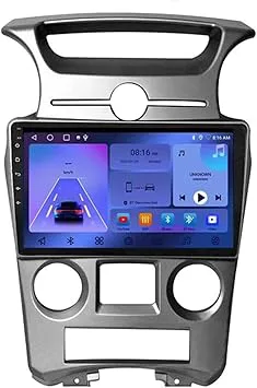 Trådlös Carplay-skärm Bilradio för KIA Carens Apple CarPlay Android Auto GPS-navigering Röststyrning 8 Core Wifi 4G+64G,B-2007-2011