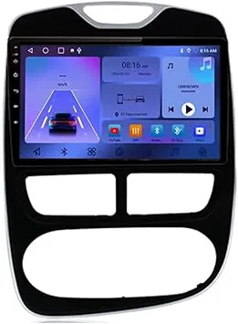 Trådlös Carplay-skärm för Renault Clio 2 4 Apple CarPlay & Android Auto Bilradio GPS-navigering Röststyrning 8 Core Wifi 2G+32G,2012-2016
