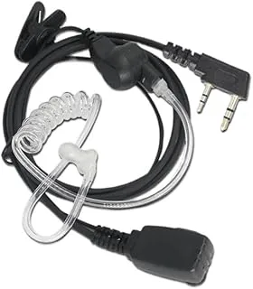 2 Pin K-plugg Akustiskt rör PTT Mic Hörlurar Monitor Headset
