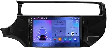 Trådlös Carplay-skärm Bilradio för KIA RIO YB Apple CarPlay Android Auto GPS-navigering Röststyrning 8 Core Wifi 4G+64G,2015-2017