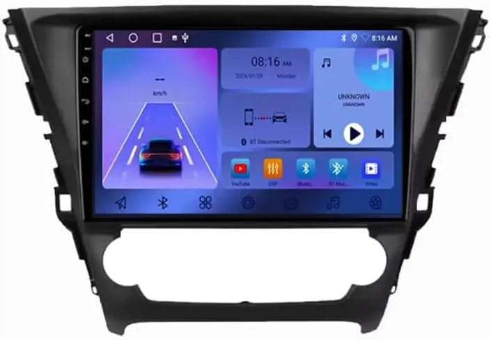 Trådlös Carplay & Android Auto Skärm för Toyota Avensis Bilradio GPS-navigering