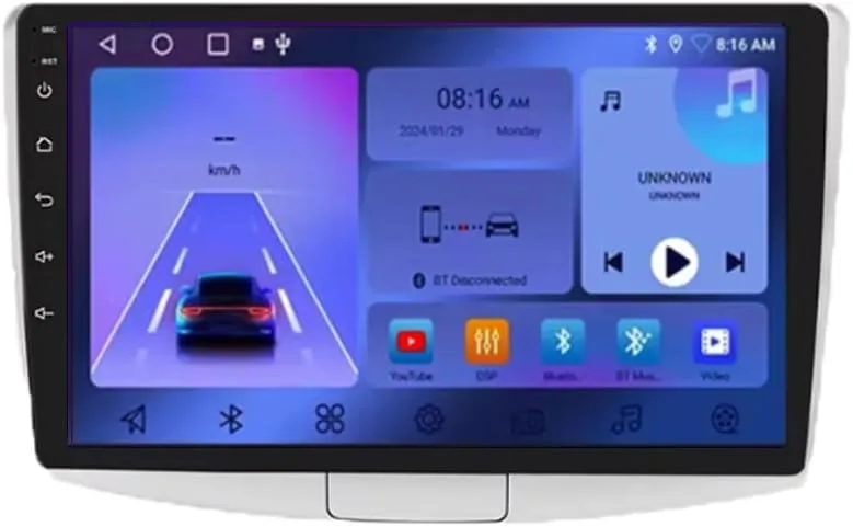 Trådlös CarPlay-skärm bilradio för Passat, 9 tum, 2G+32G, 2011-2015