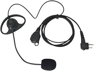 D-formad 2-stifts hörlursheadset