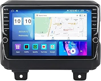 OTA Uppdatering Röststyrning Mirror Link för Jeep Wrangler 4 JL 2018 2019 Android 15 Bärbar Bilradio 9 Tum Trådlös Carplay Android Auto,4 Core Wifi 1G+32G