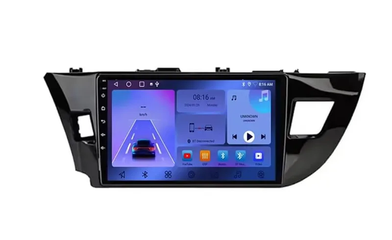 Bilradio Trådlös Carplay & Android Auto för Toyota Corolla 11 Auris E180 12 GPS-navigering Röststyrning Skärm 4 Core Wifi 2G+32G,2012-2016