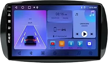 Bilradio Trådlös Carplay & Android Auto för Benz Smart 453 Fortwo GPS-navigering Röststyrning Skärm 4 Core Wifi 2G+32G