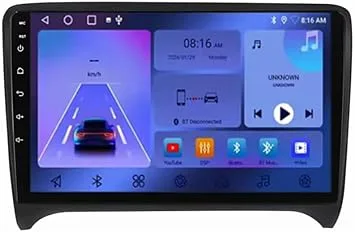 Trådlös Carplay & Android Auto Skärm för Audi TT RS Bilradio GPS-navigering Röststyrning 4 Core Wifi 1G+32G
