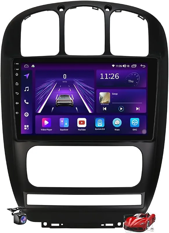 M300s,Android 15.0 Radio 2 Din Car Stereo med 4G 5G WiFi Carplay för Grand Voyager RS 2000-2012 GPS Navigation 10'' Headunit MP5 Multimedia Video Player