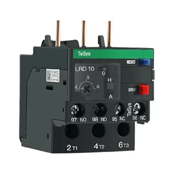 LRD08C till LRD35C-serien 0,1-38A termiska överbelastningsreläer Kompatibel med LAD7B106C(LRD16C 9-13A) basplatta