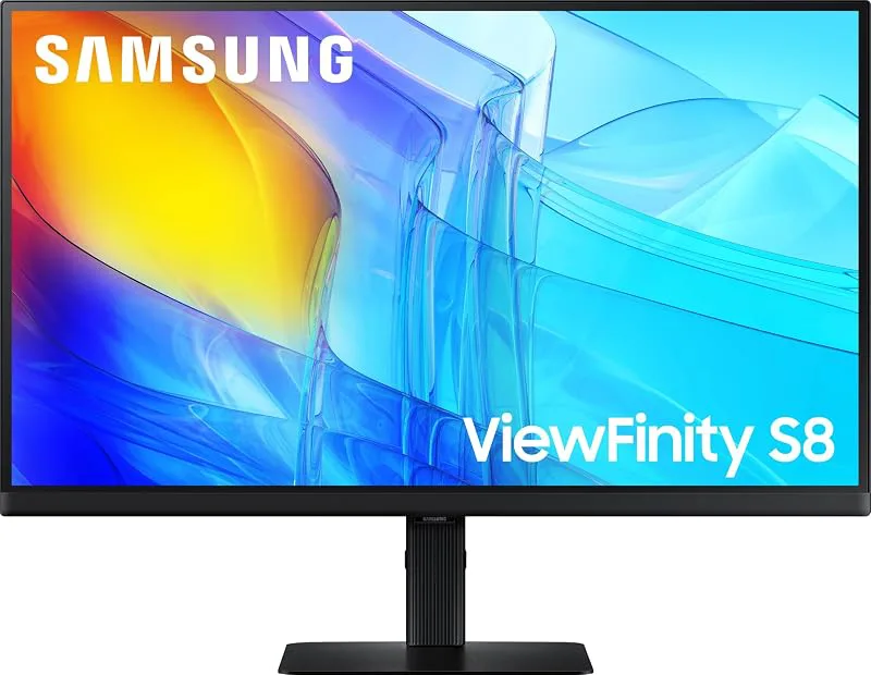 Samsung ViewFinity S8 (S80D) 27" 4K-skärm – IPS, UHD, HDR, Justerbar Fot, Antireflex