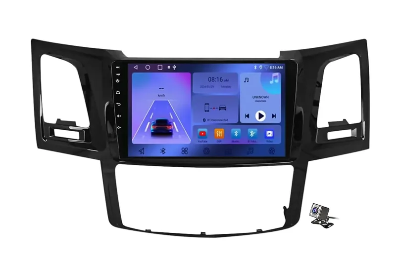Trådlös CarPlay-skärm för Toyota Fortuner och Hilux, Android Auto, 2G+32G