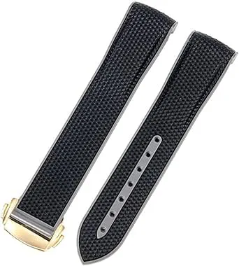 SAAWEE För Omega Swatch Planet Joint Name Series 20 mm färgmatchande silikonklockband båggränssnitt vattentätt byte klockarmband