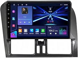Android 15 Dubbel-Din Bilradio för Volvo XC60 2008-2017, Trådlös Carplay Android Auto Bluetooth GPS Navi WiFi FM RDS Backkamera,8 Core 4G+Wifi 4G+64G