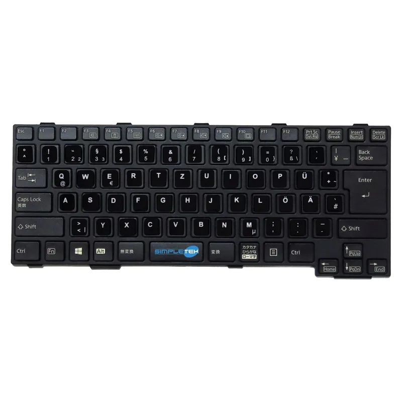 SIMPLETEK Tangentbord med klistermärken layout QWERTZ
