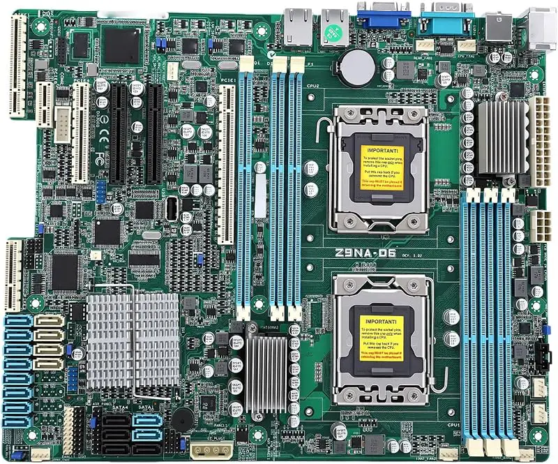 Fabater Z9PA-D6 Workstation Moderkort, Single Socket Server Platform Baserat på X79 Chipset, Stöder DDR3 C602 SATA III,