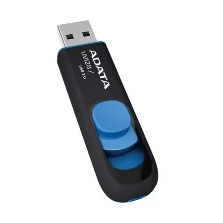 ADATA DashDrive UV128 32GB USB-minne, svart, blå