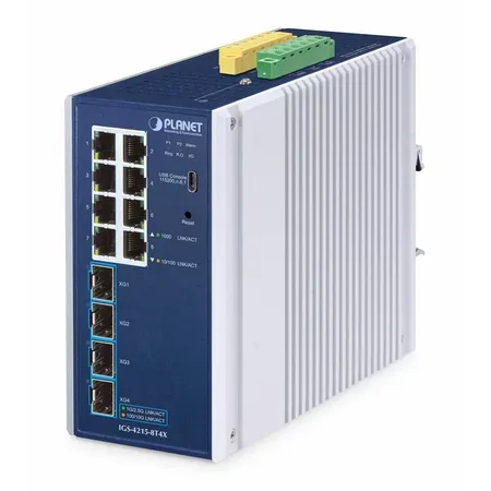 Planet Industrial L2/L4 8-portars hanterad switch IGS-4215-8T4X